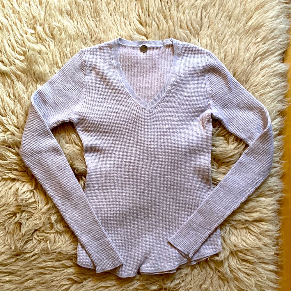 Margaret O’Leary Waffle V-Neck M